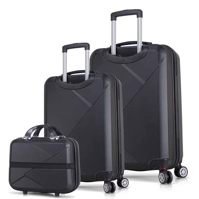 Zoozie Bags Juego de maletas de 3 piezas en Negro Zoozie Bags Juego de maletas de 3 piezas en Negro